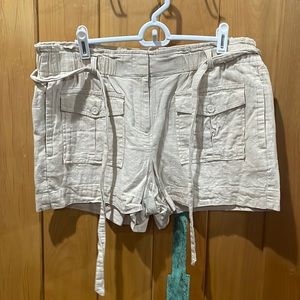 LOFT Linen Cargo Shorts